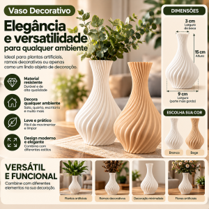 Vaso Decorativo em Espiral